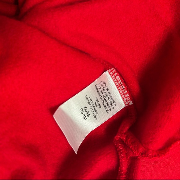 Christmas Sweatshirt Women's XL Red Embroidered  'Tis the Season to be Jolly NWT - Picture 9 of 9